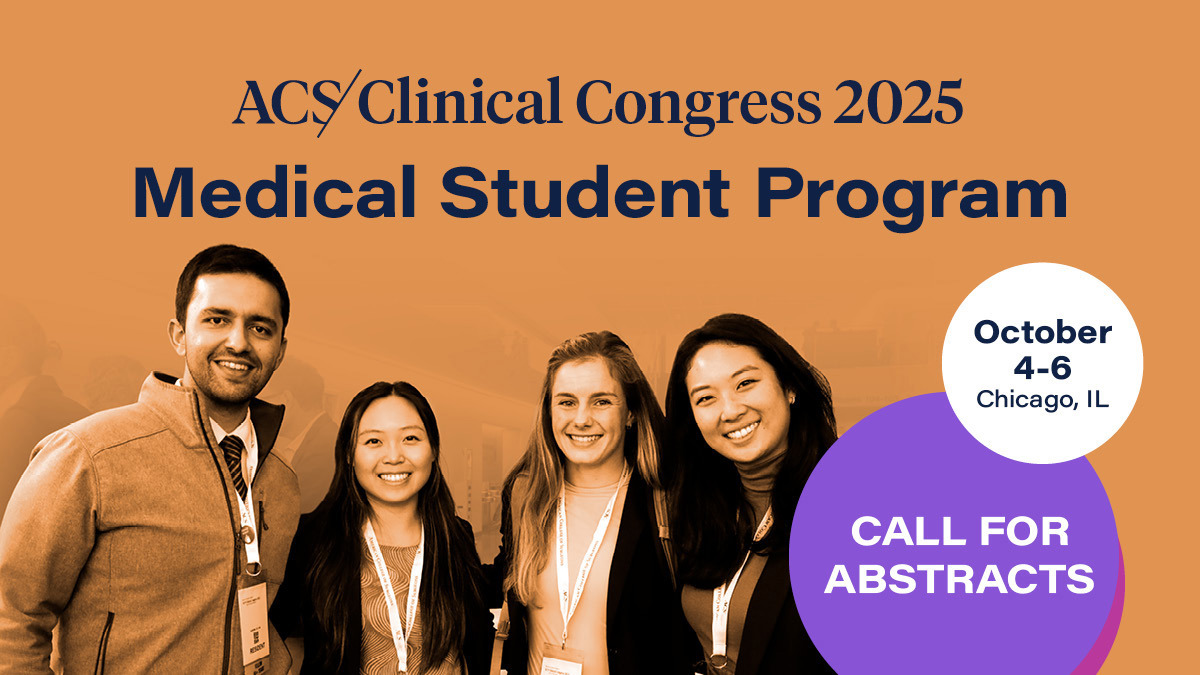 Medical Students: Submit Abstracts for 2025 Clinical Congress ePoster Session
