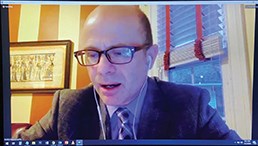 Dmitry Nepomnayshy, MD, FACS, Chapter President, delivers opening remarks