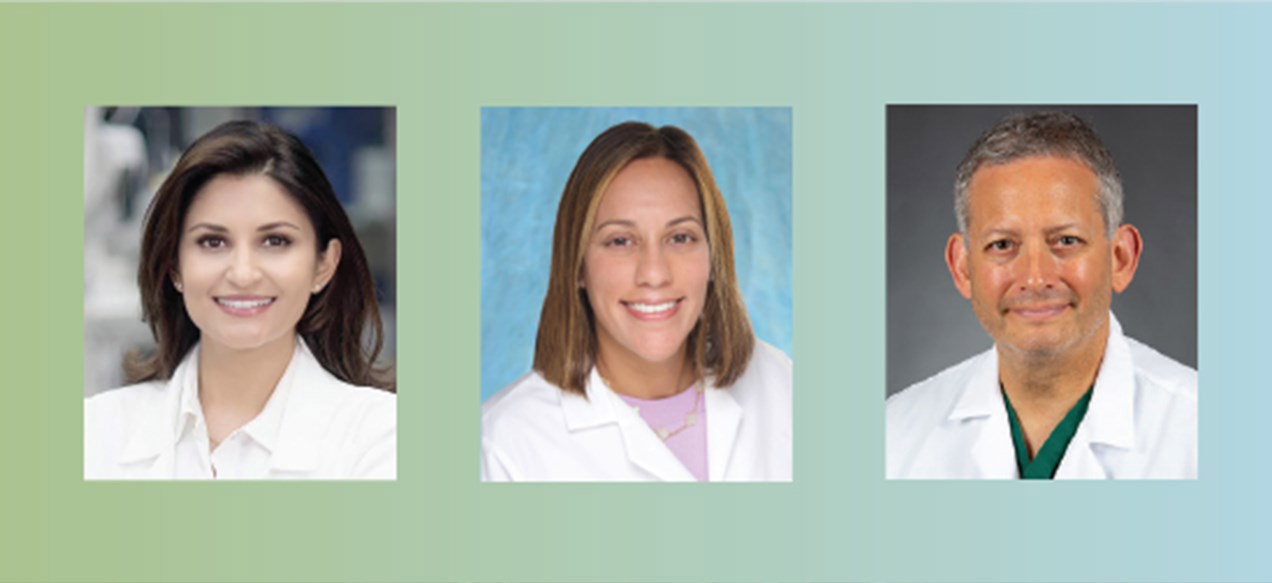 From left to right: Drs. Anuradha Bhama, Muneera Kapadia, and Adam Kopelan